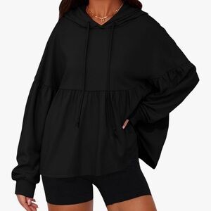 NWT Classic Black Women's Sweatshirt Hoodie-S